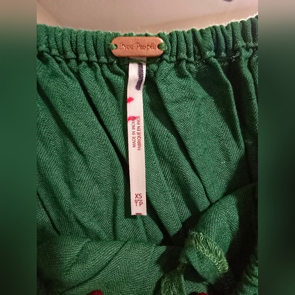 Free People Emory Embroidered Midi Dress Size XS - Picture 15 of 15